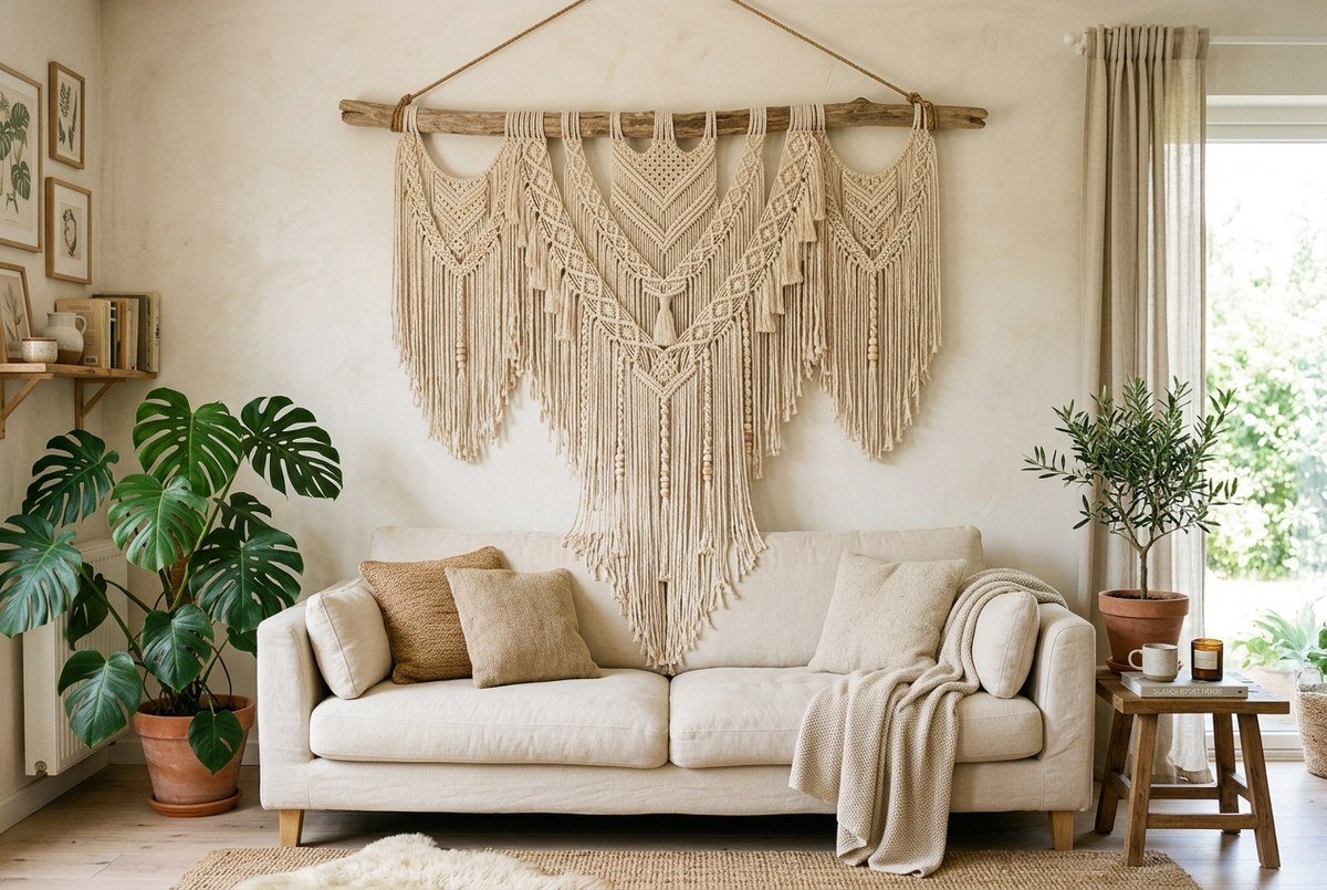How to Make a Large Macrame Wall Hanging