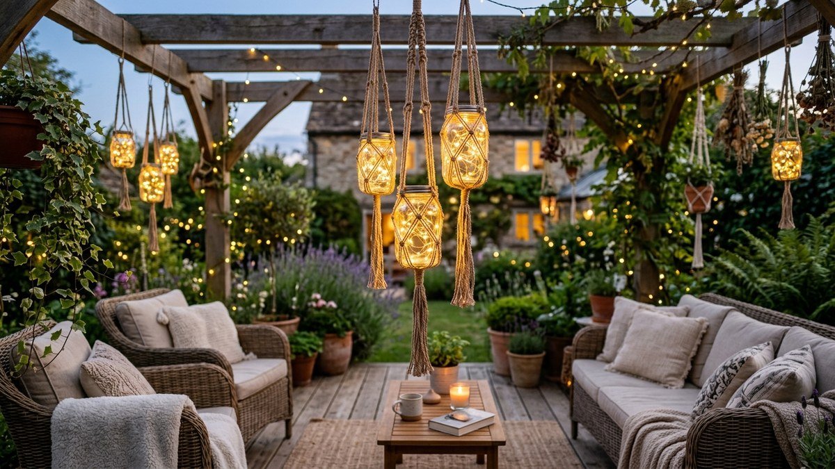 DIY Patio Decor Spice Jars